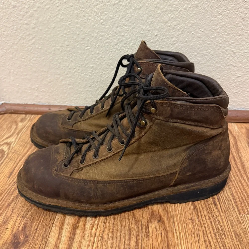 Danner Ridge DK Brown Leather Boots Men 12 EU 46.5 Lace Hunting Outdoor Gore-tex